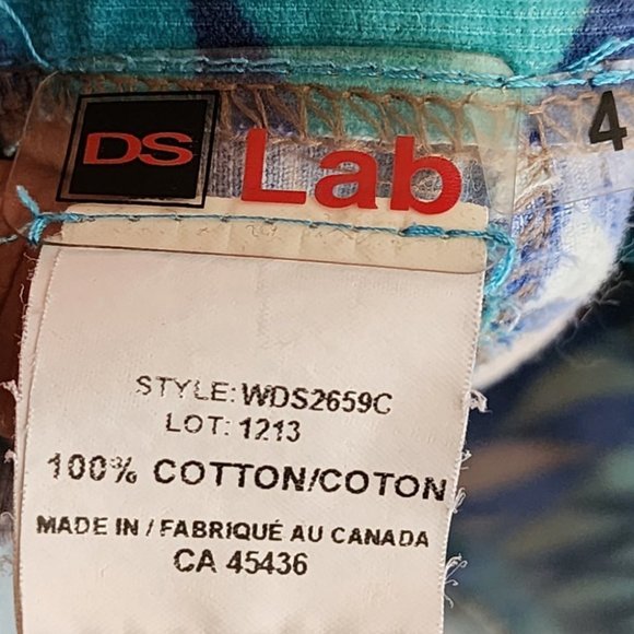 DS Lab Fine Tooth Corduroy Geometric Psychedelic Skirt - Picture 3 of 3